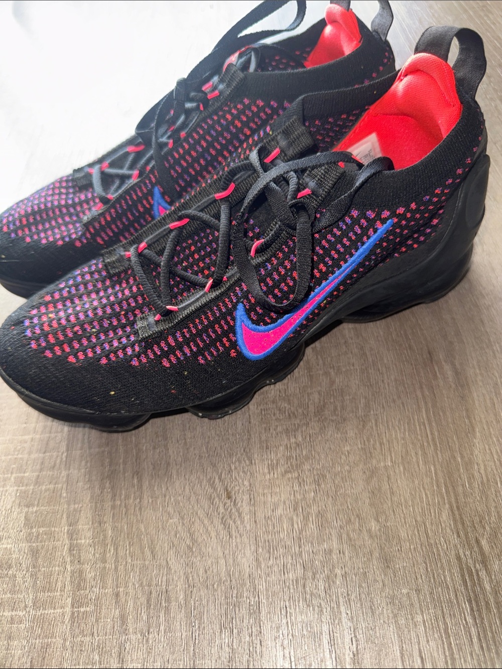 Nike Air VaporMax 2021 Flyknit Black Hyper Pink DX2355-001 - Women's Size 8